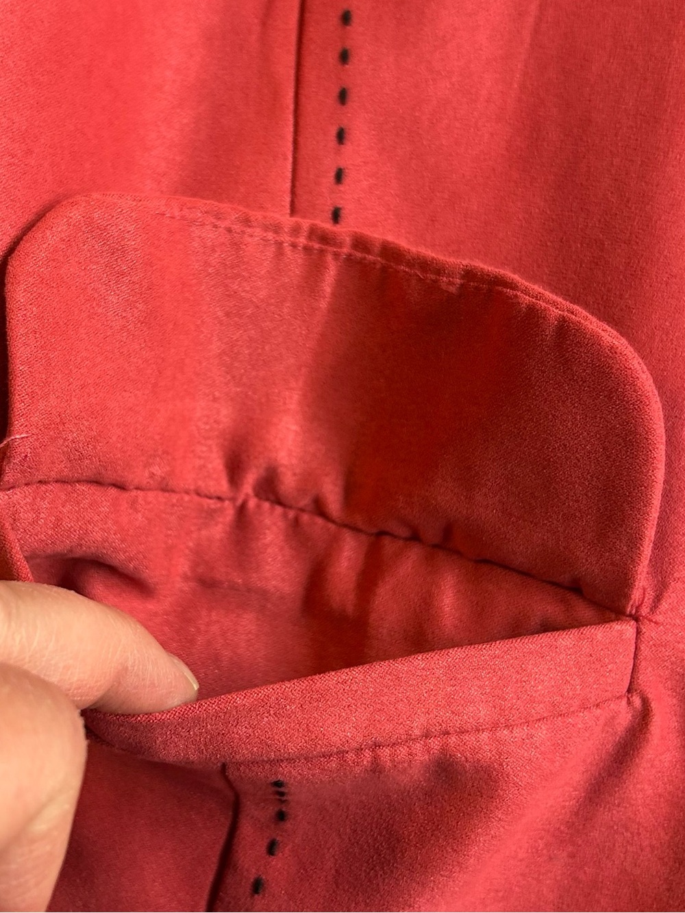 Alfred Dunner Faux Suede Red Watermelon Zip Front Blaze, 16 - Picture 2 of 6
